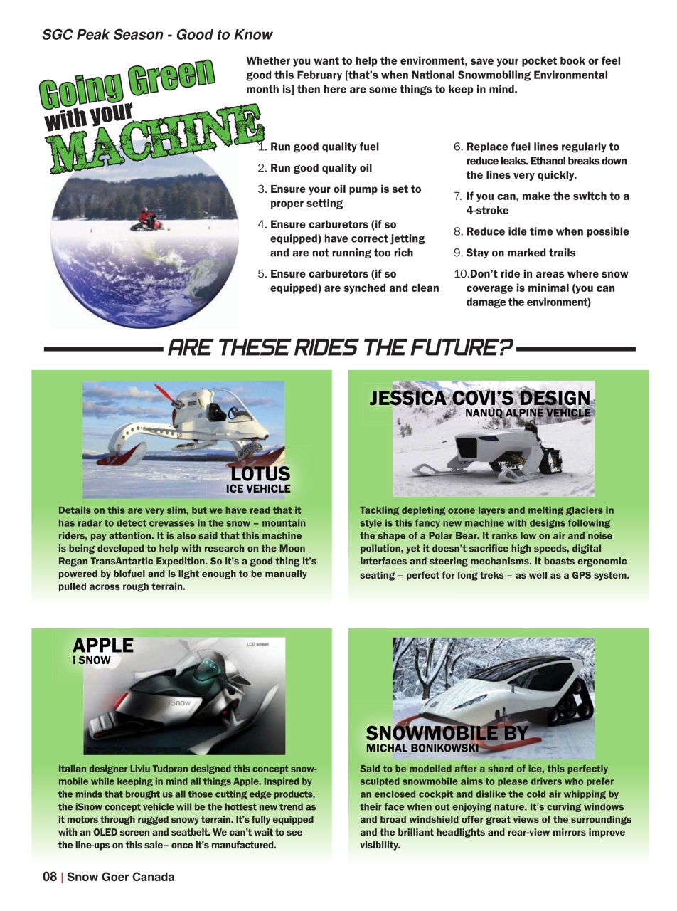 Snow Goer Canada Preview Pages