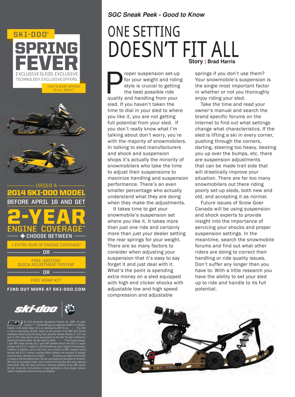 Snow Goer Canada Preview Pages