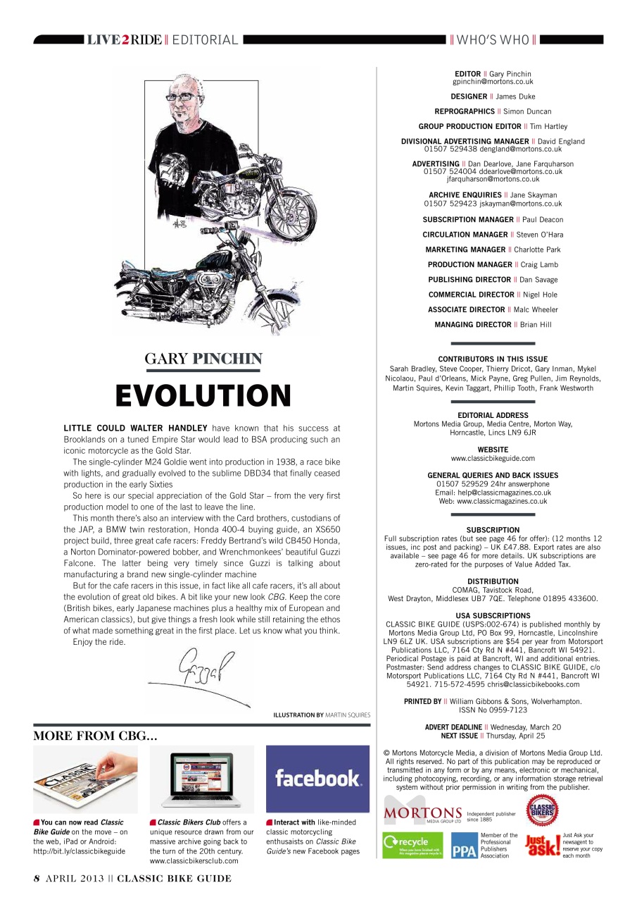 Classic Bike Guide Preview Pages