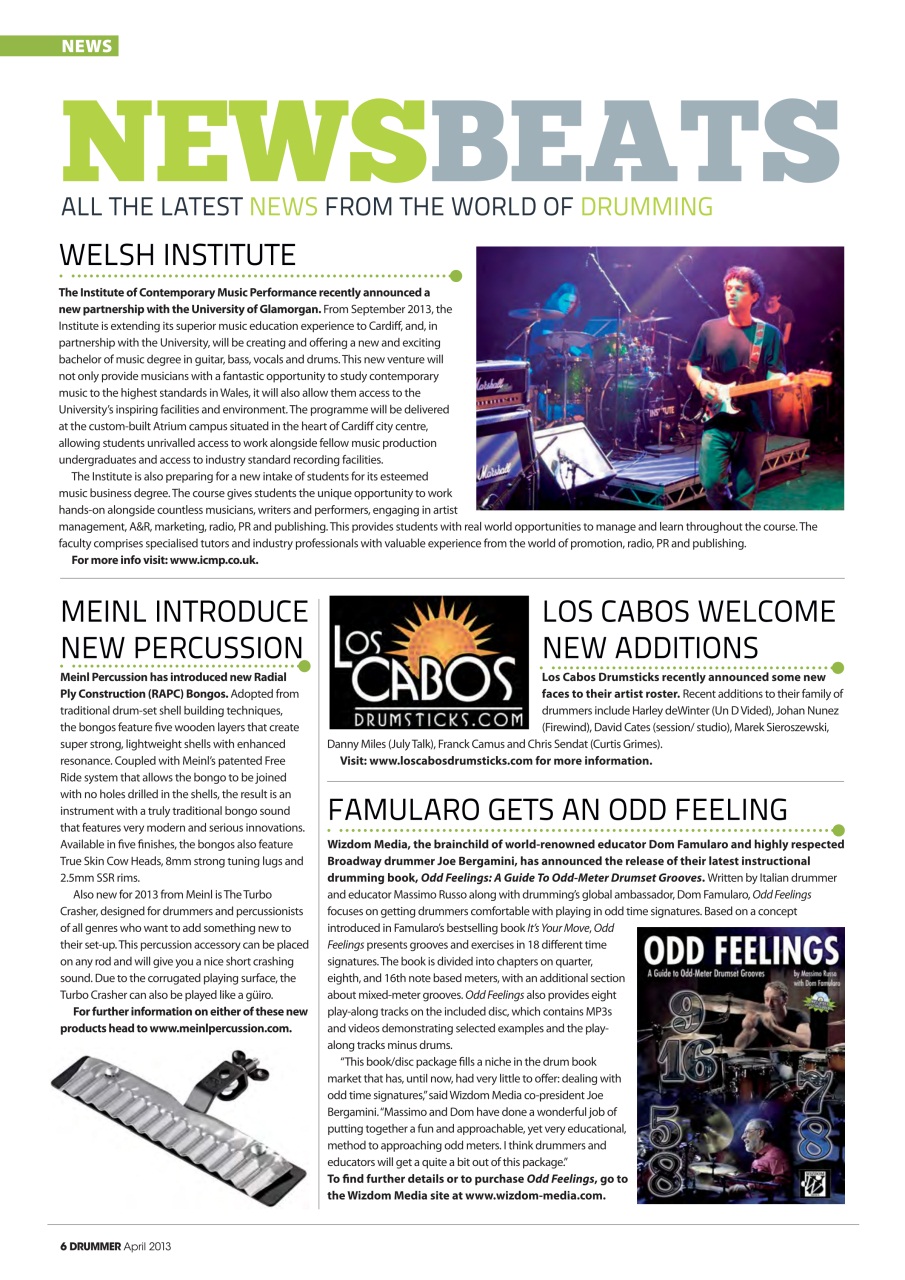iDrum magazine: Never miss a beat Preview Pages