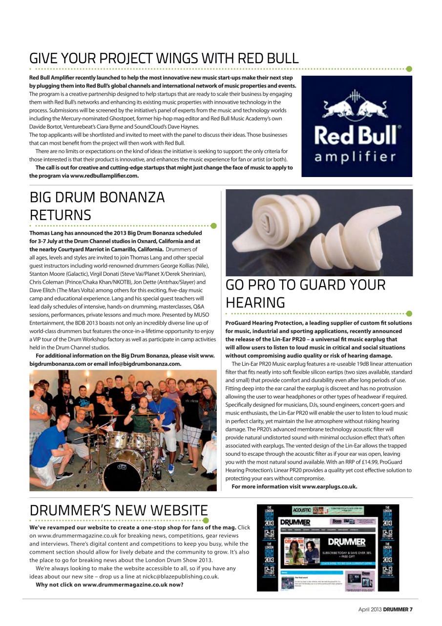 iDrum magazine: Never miss a beat Preview Pages