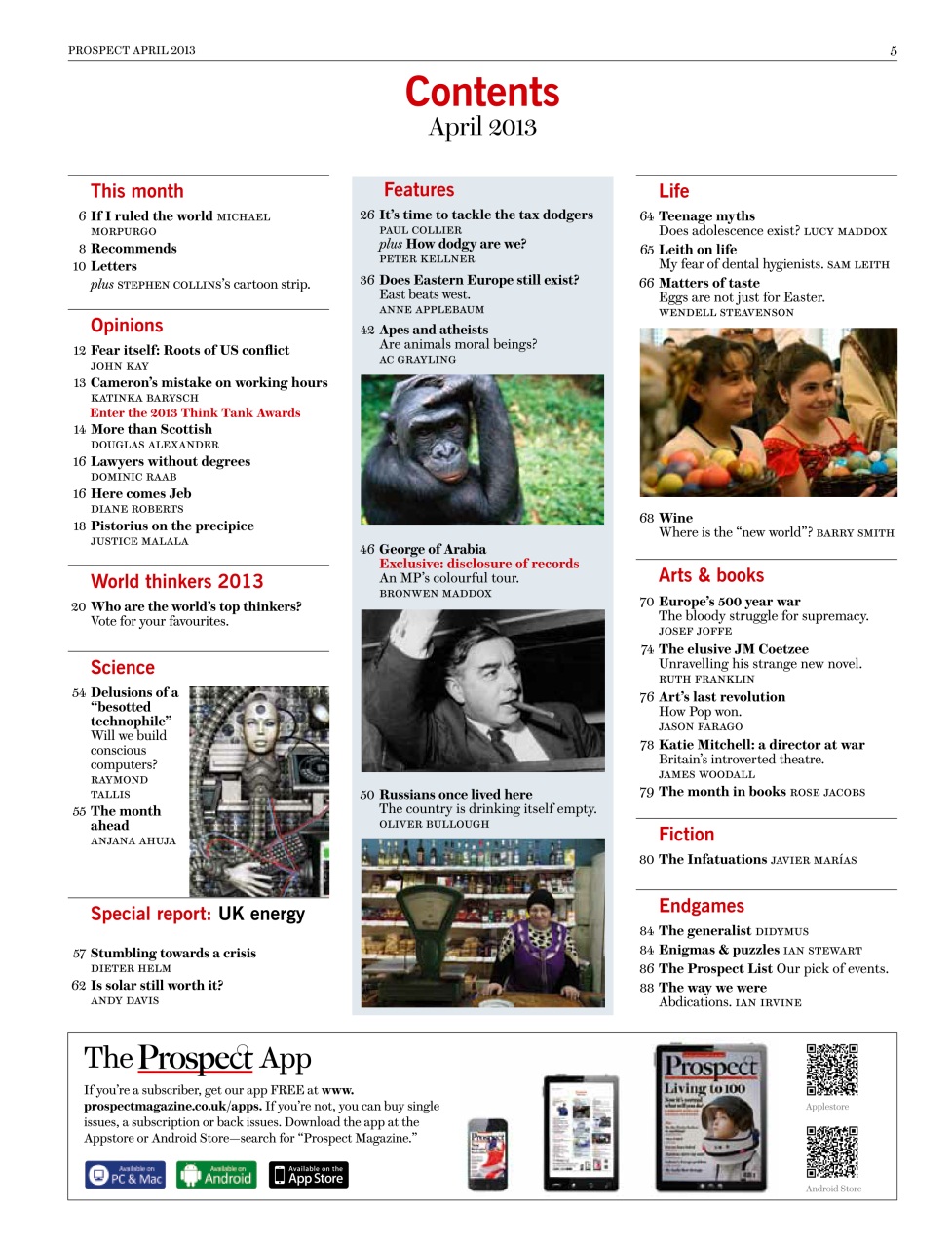 Prospect Magazine Preview Pages