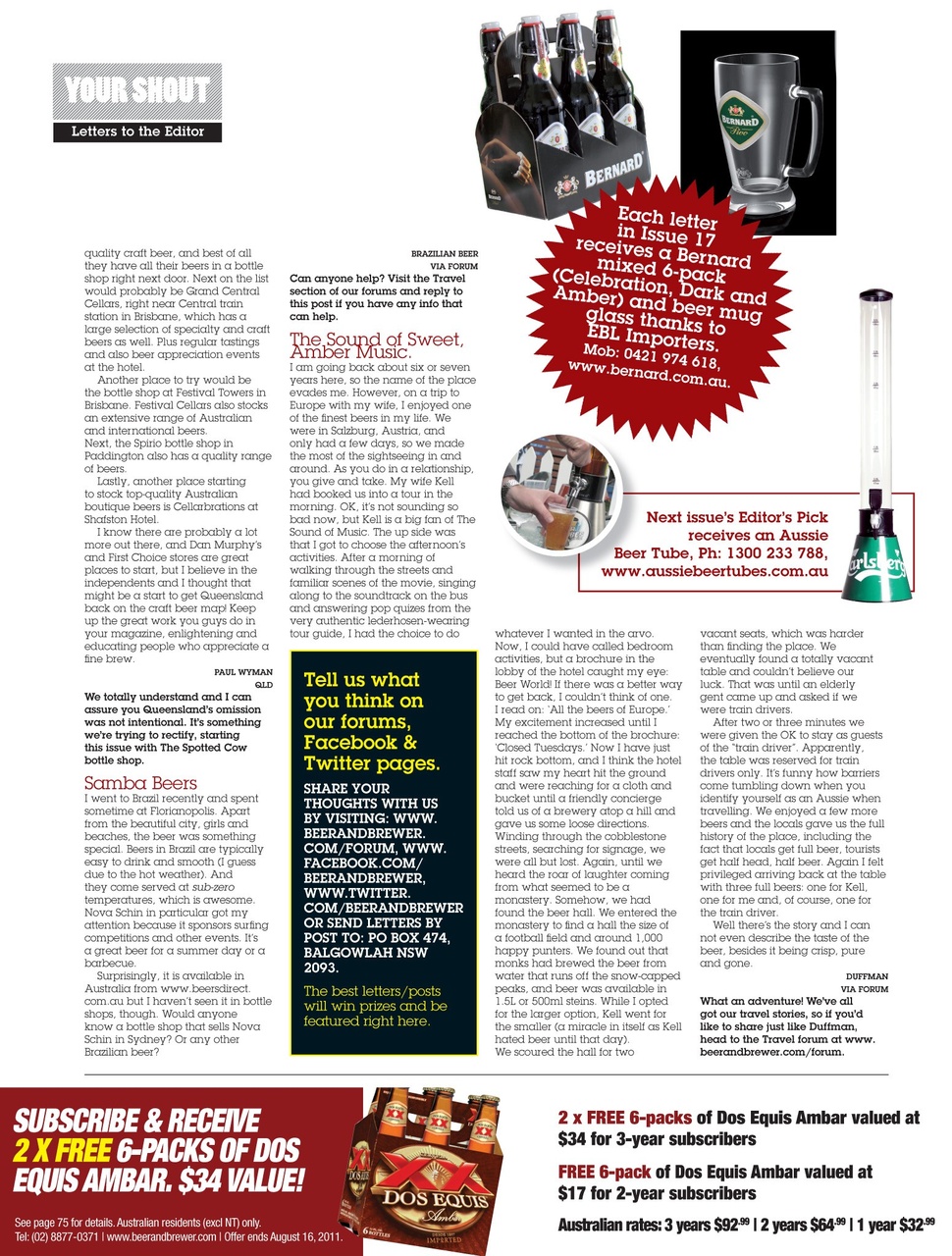 Beer and Brewer Preview Pages