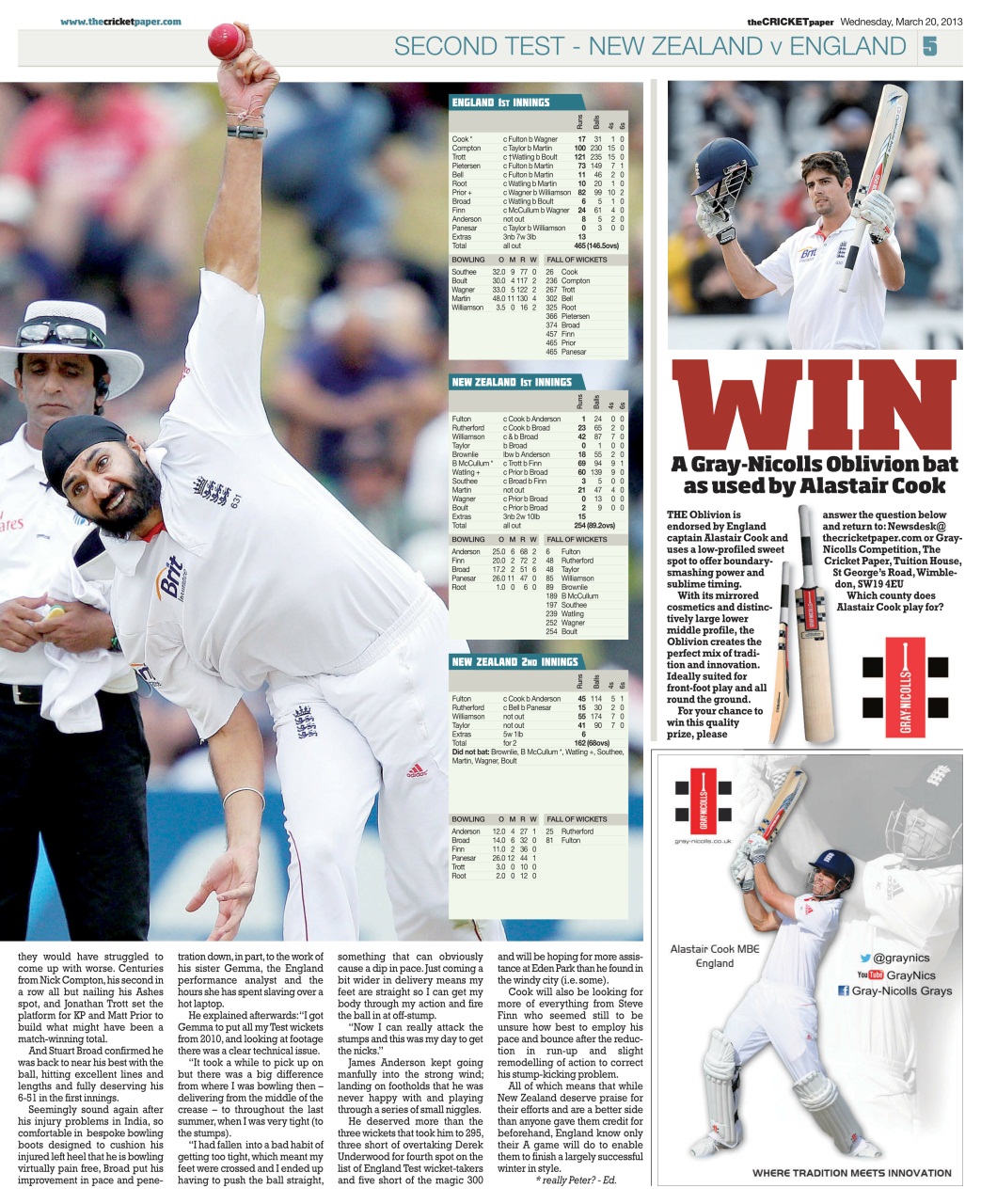 The Cricket Paper Preview Pages