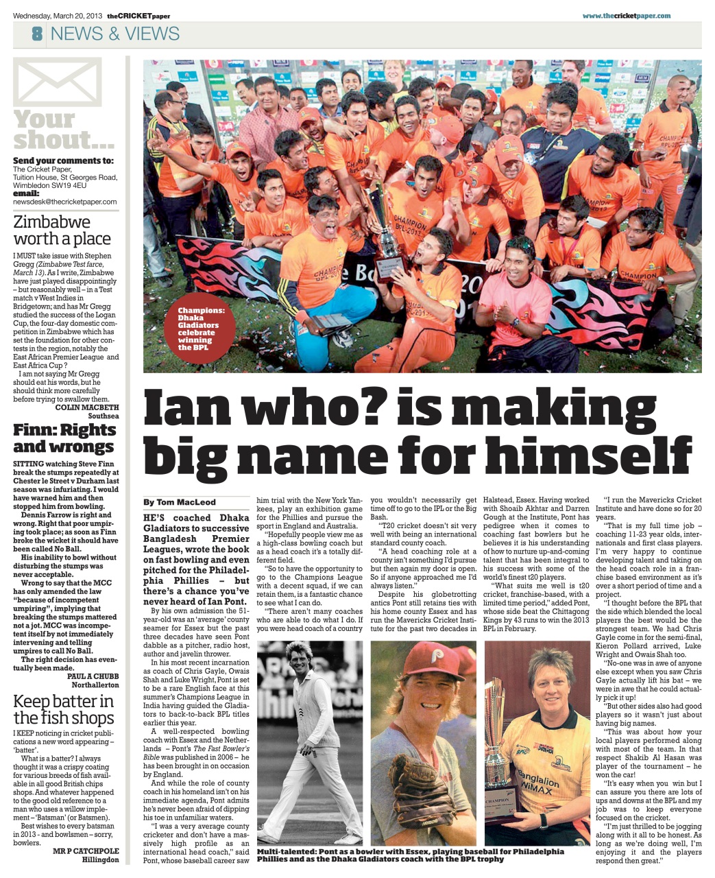 The Cricket Paper Preview Pages