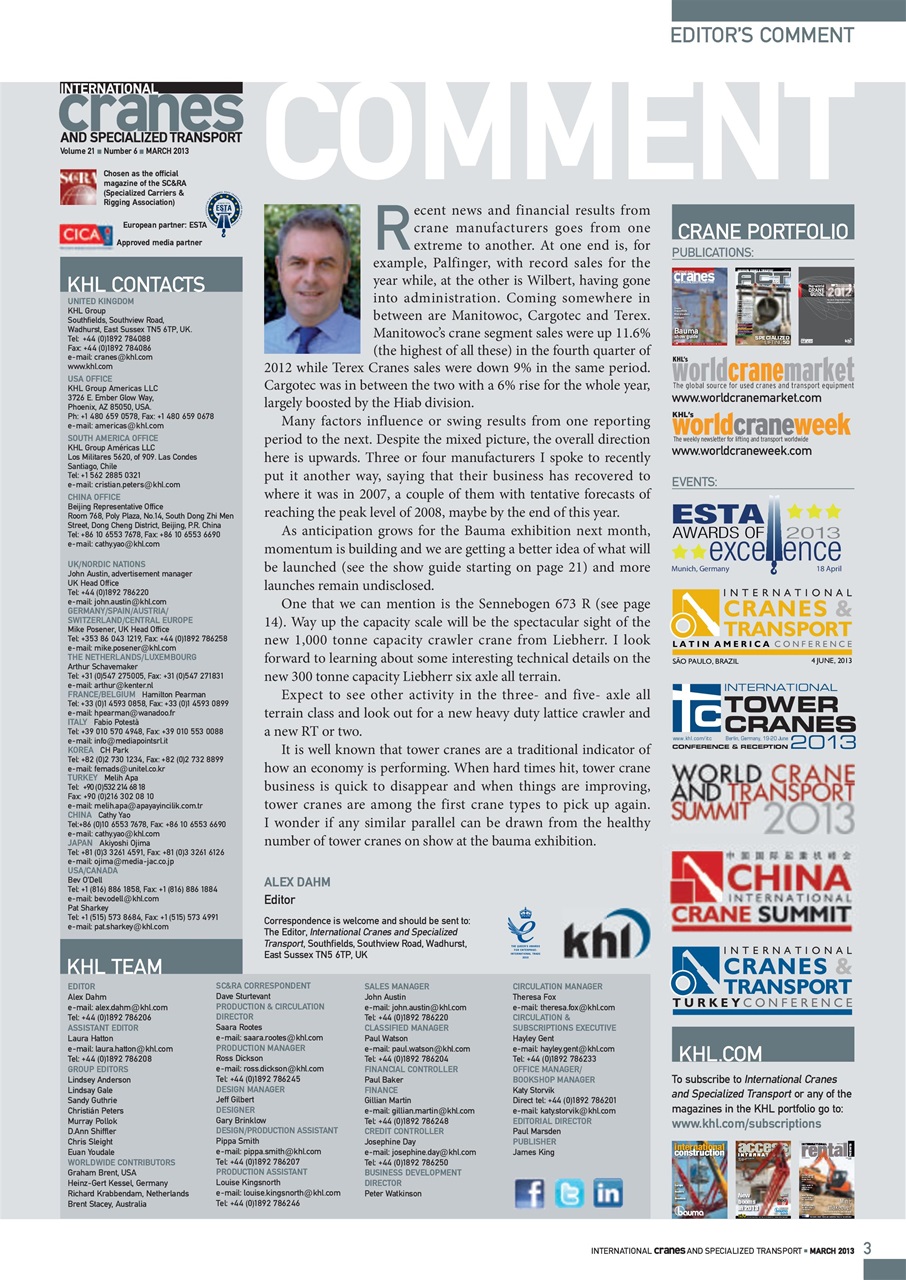 Int. Cranes and Specialized Transp Preview Pages