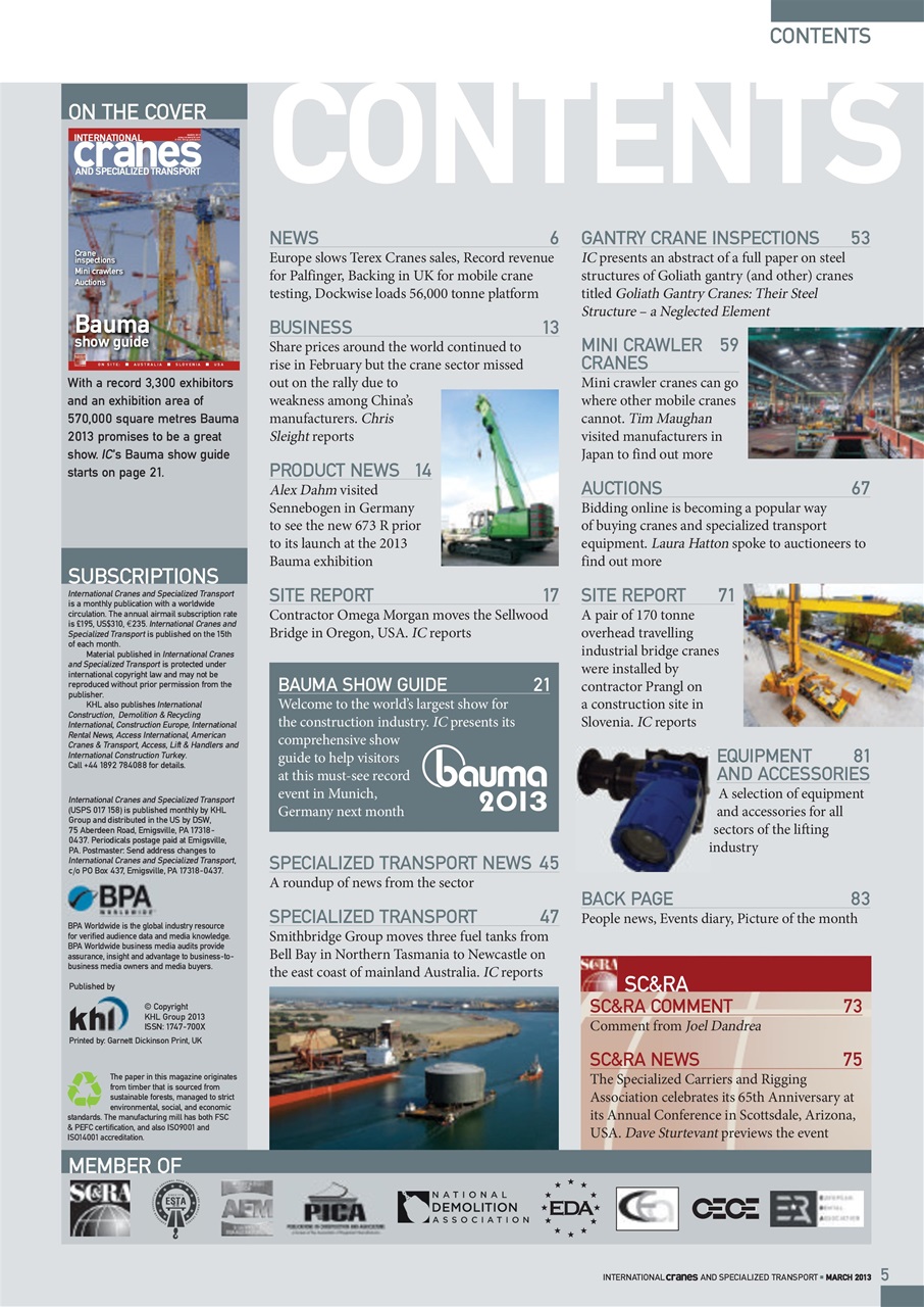 Int. Cranes and Specialized Transp Preview Pages