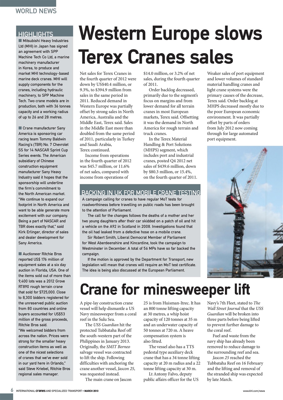 Int. Cranes and Specialized Transp Preview Pages