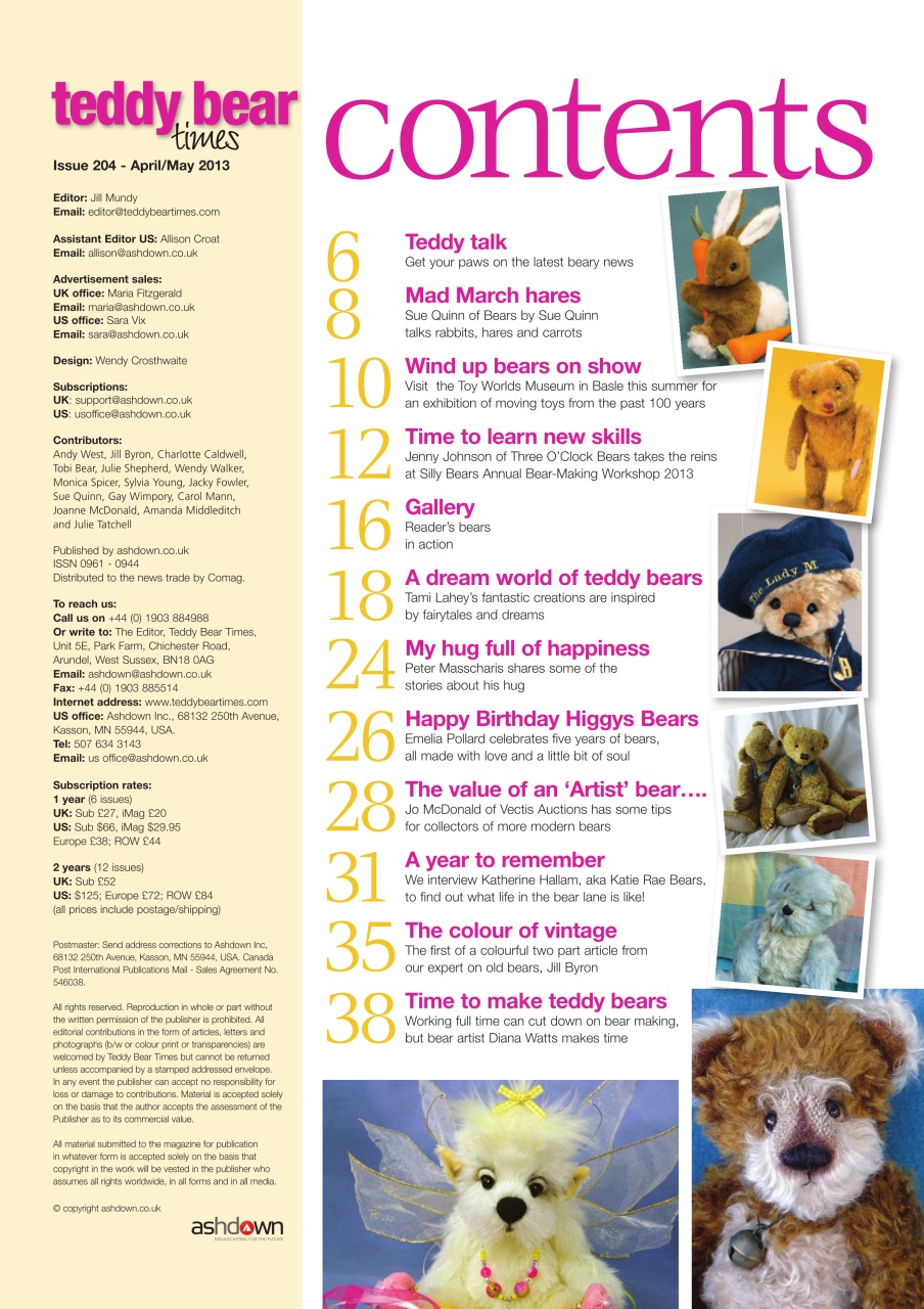 Teddy Bear Times Preview Pages