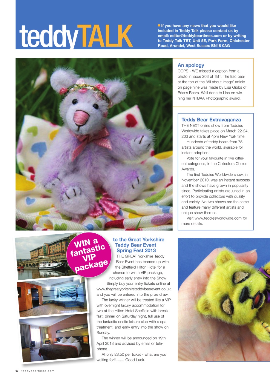 Teddy Bear Times Preview Pages