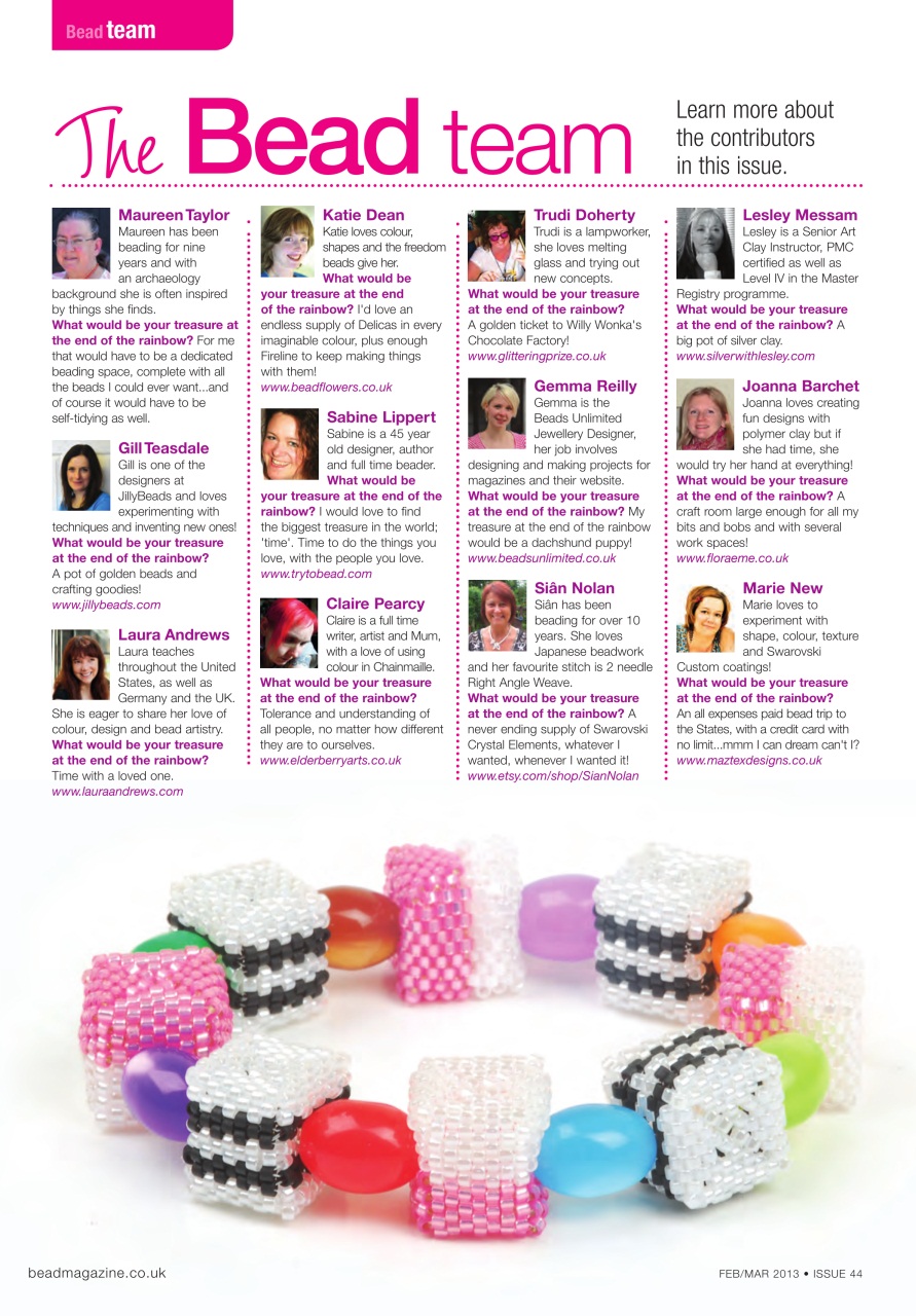 Bead & Jewellery Magazine Preview Pages