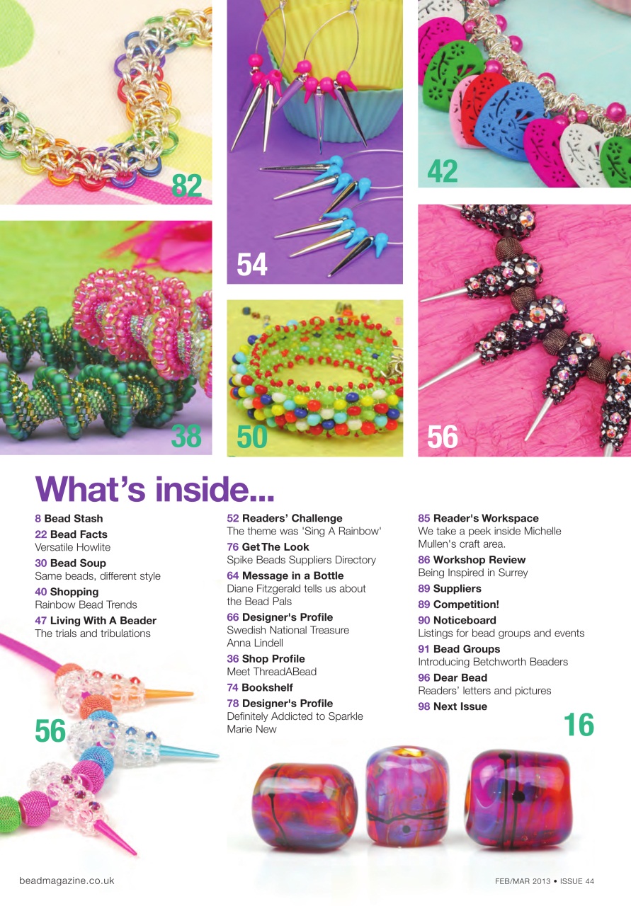 Bead & Jewellery Magazine Preview Pages