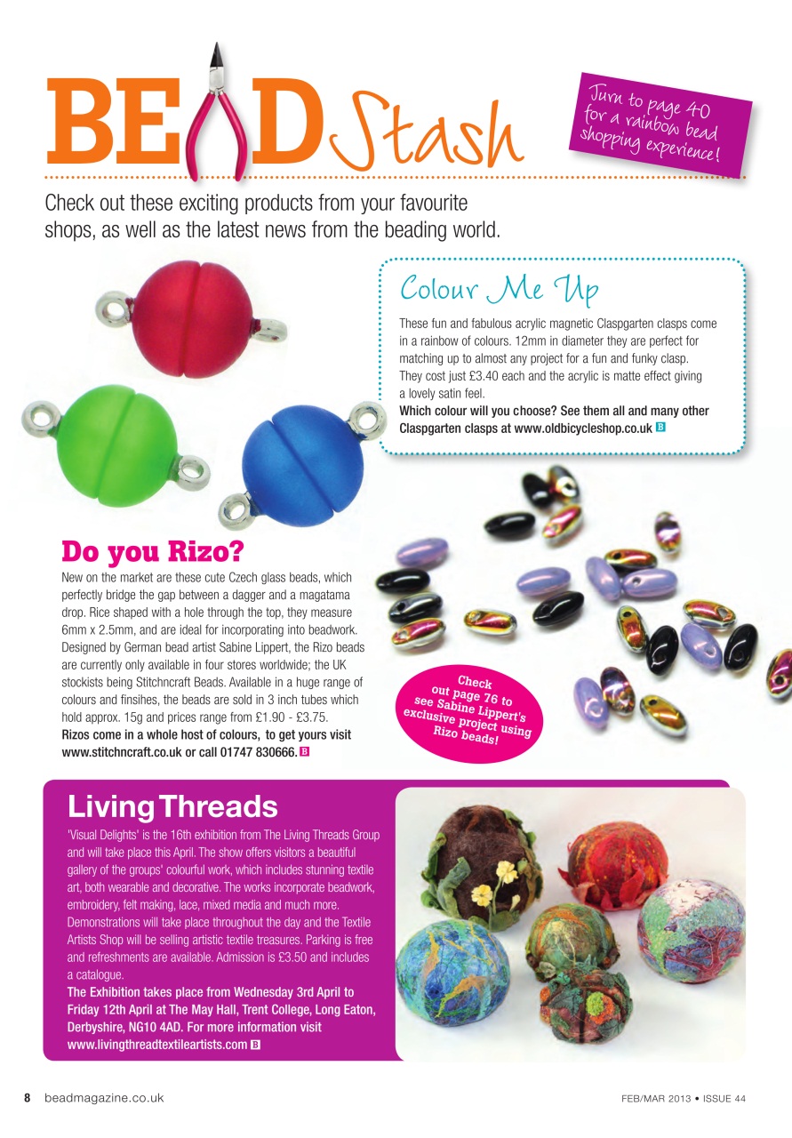 Bead & Jewellery Magazine Preview Pages
