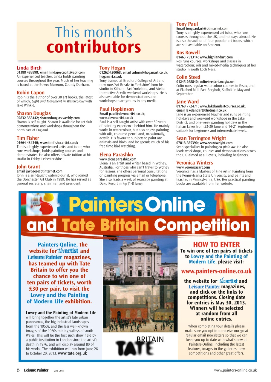 Leisure Painter & The Artist Preview Pages