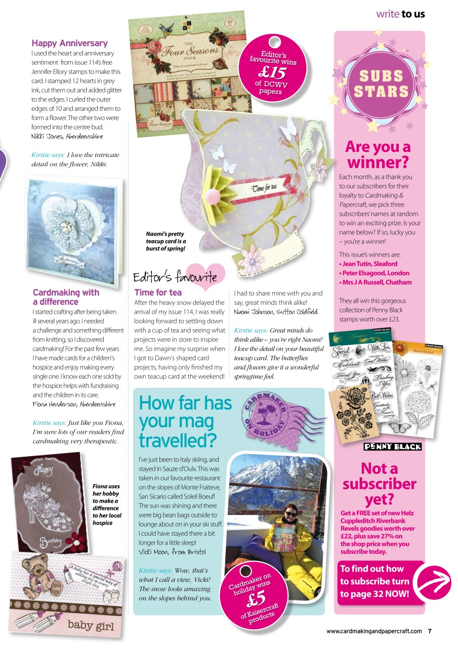 Cardmaking & Papercraft Preview Pages