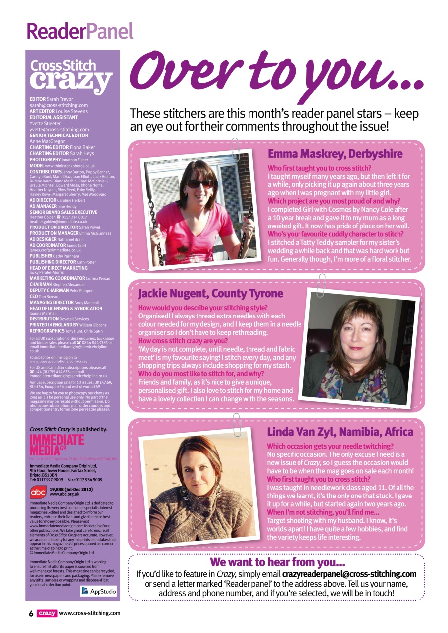 Cross Stitch Crazy Preview Pages