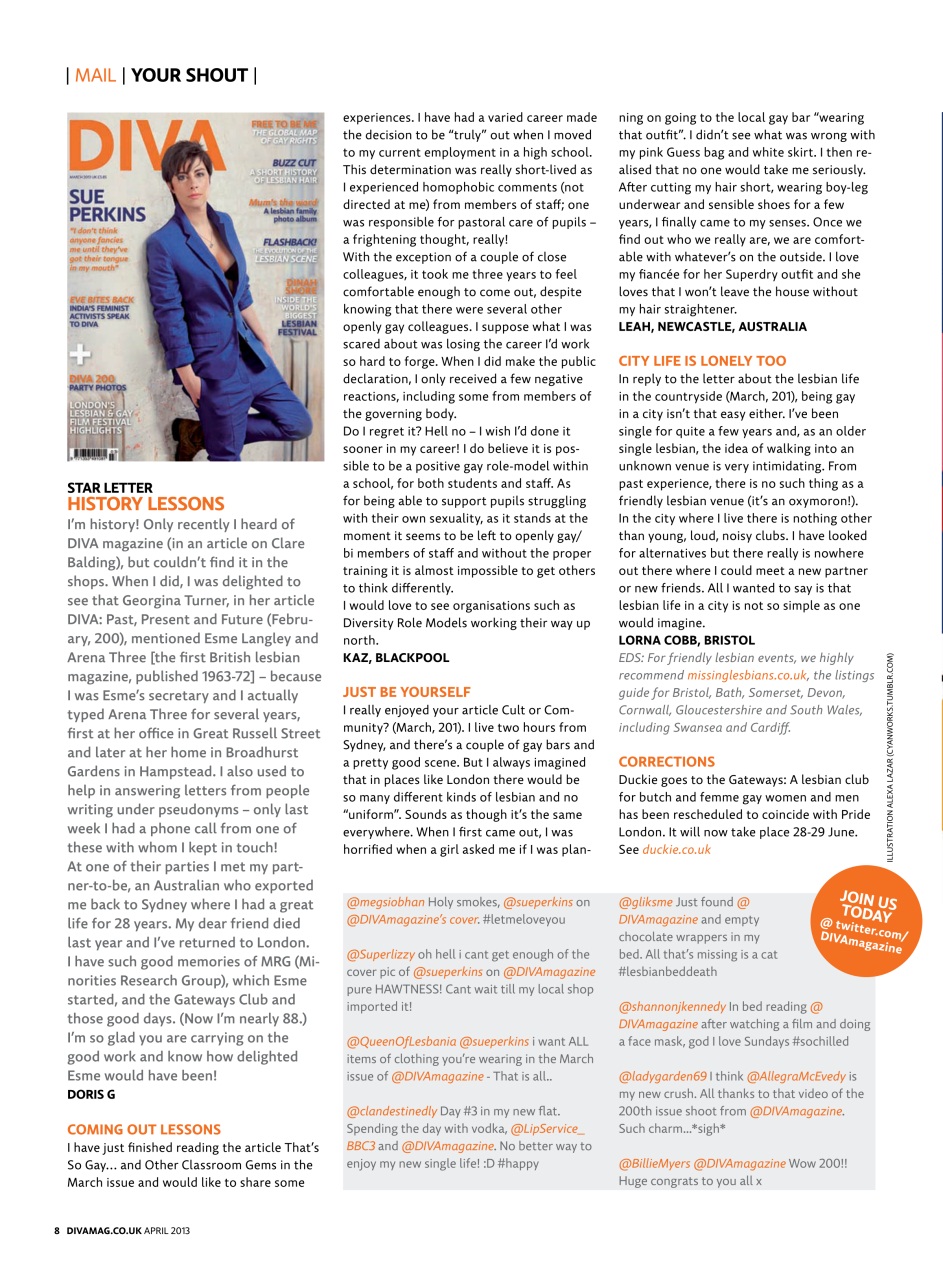 DIVA Magazine Preview Pages