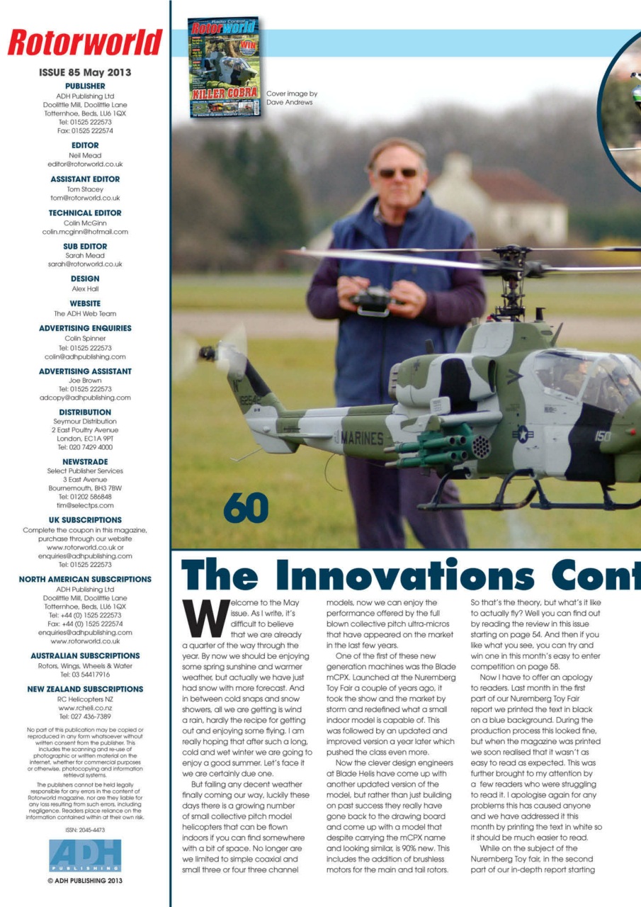 Radio Control Rotor World Preview Pages