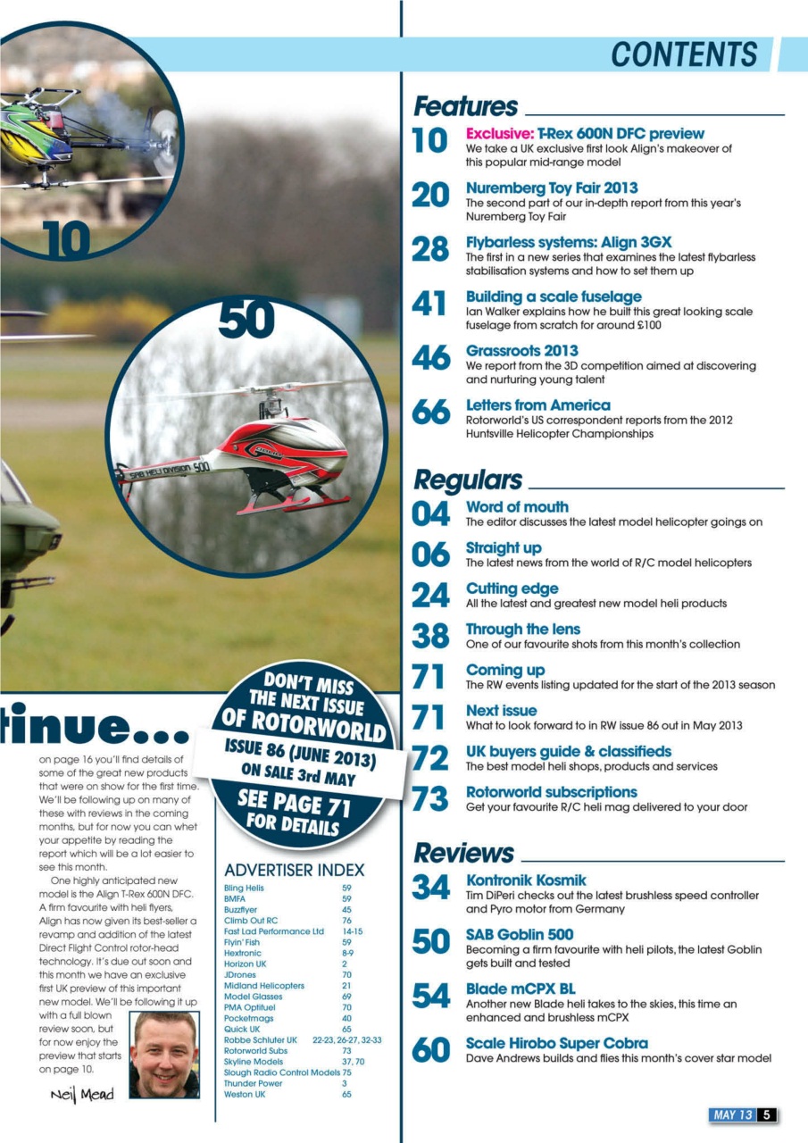 Radio Control Rotor World Preview Pages