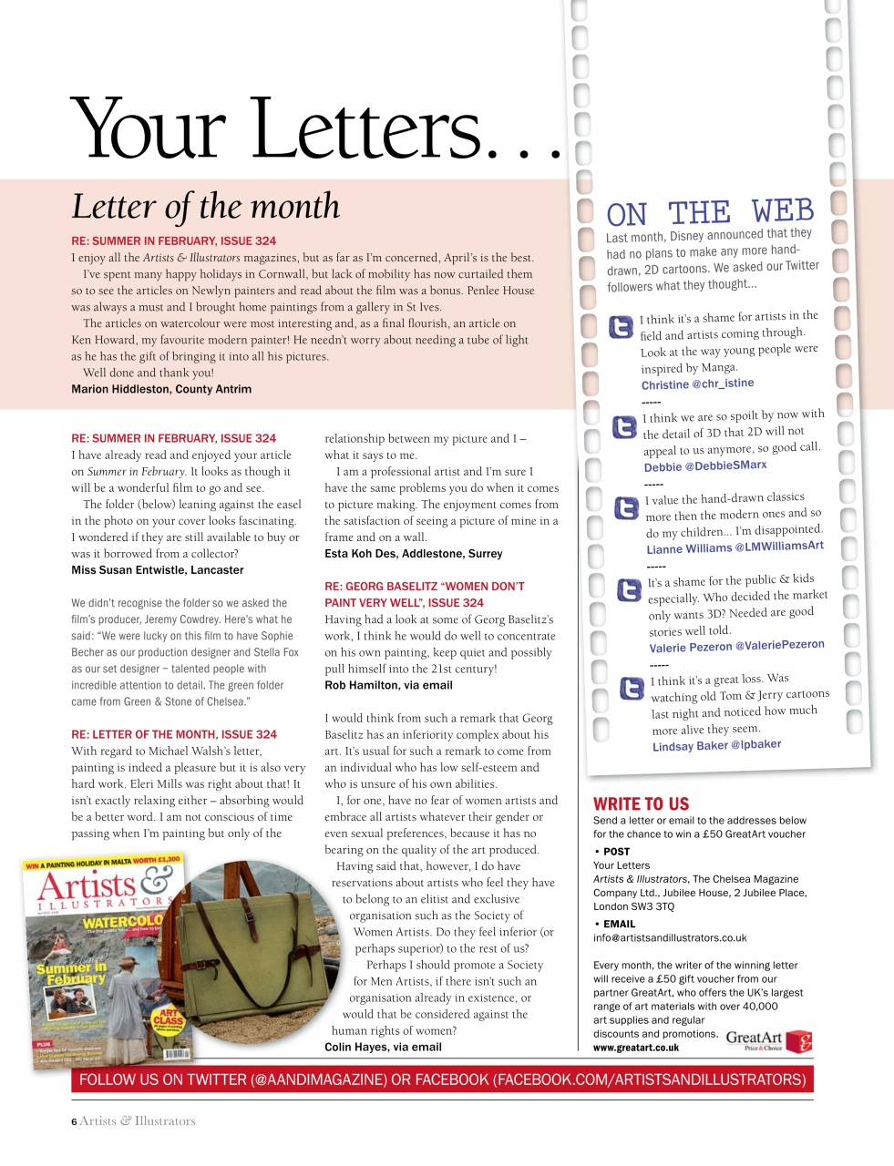 Artists & Illustrators Preview Pages