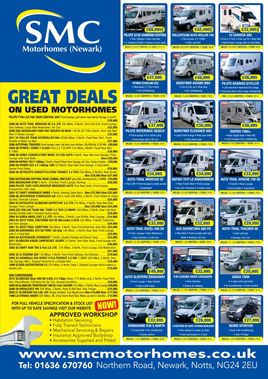 What Motorhome magazine Preview Pages