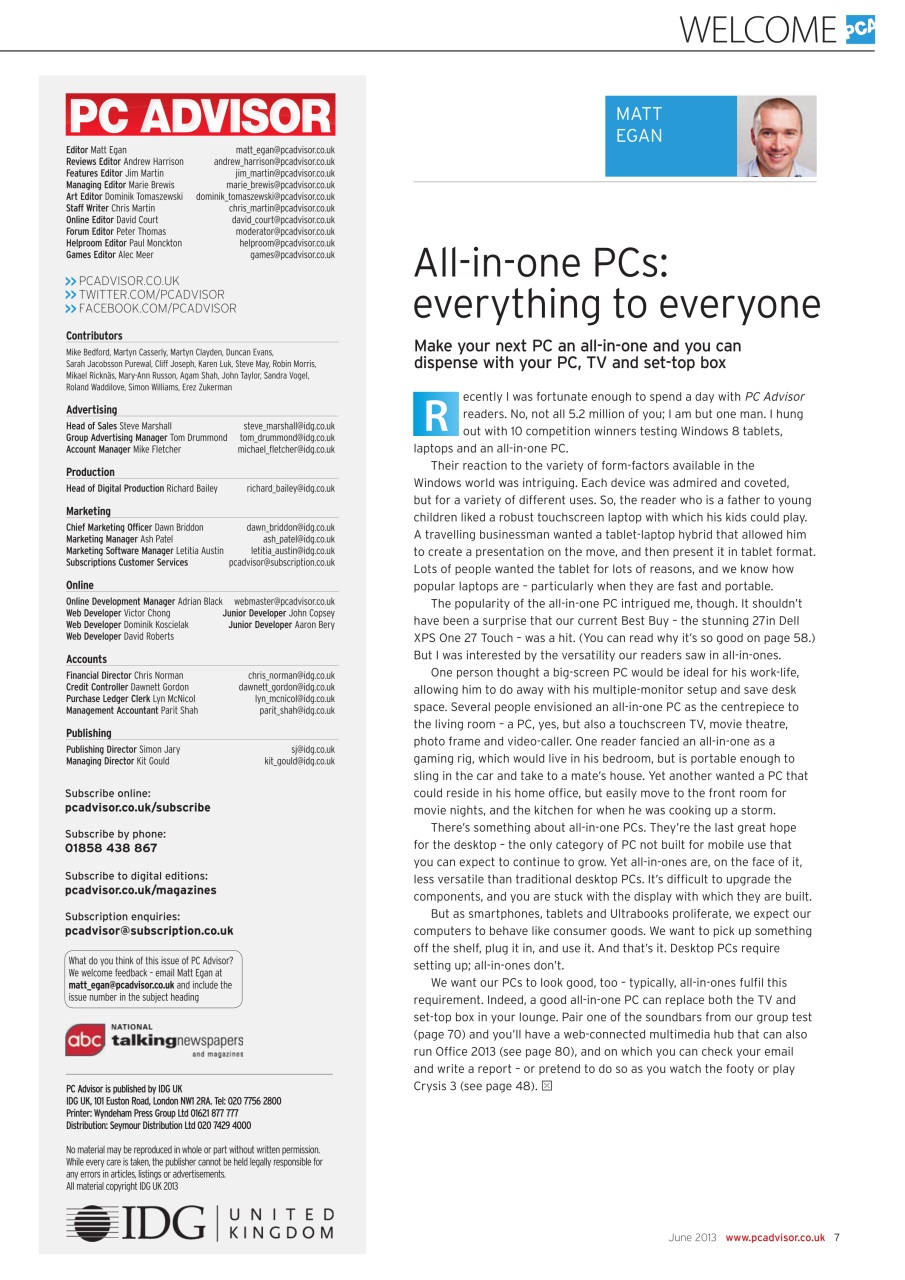 Tech Advisor Preview Pages