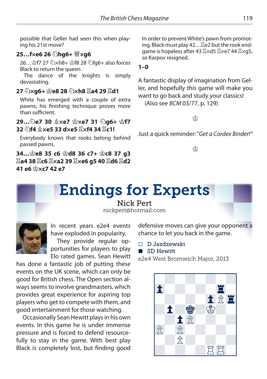 British Chess Magazine Preview Pages