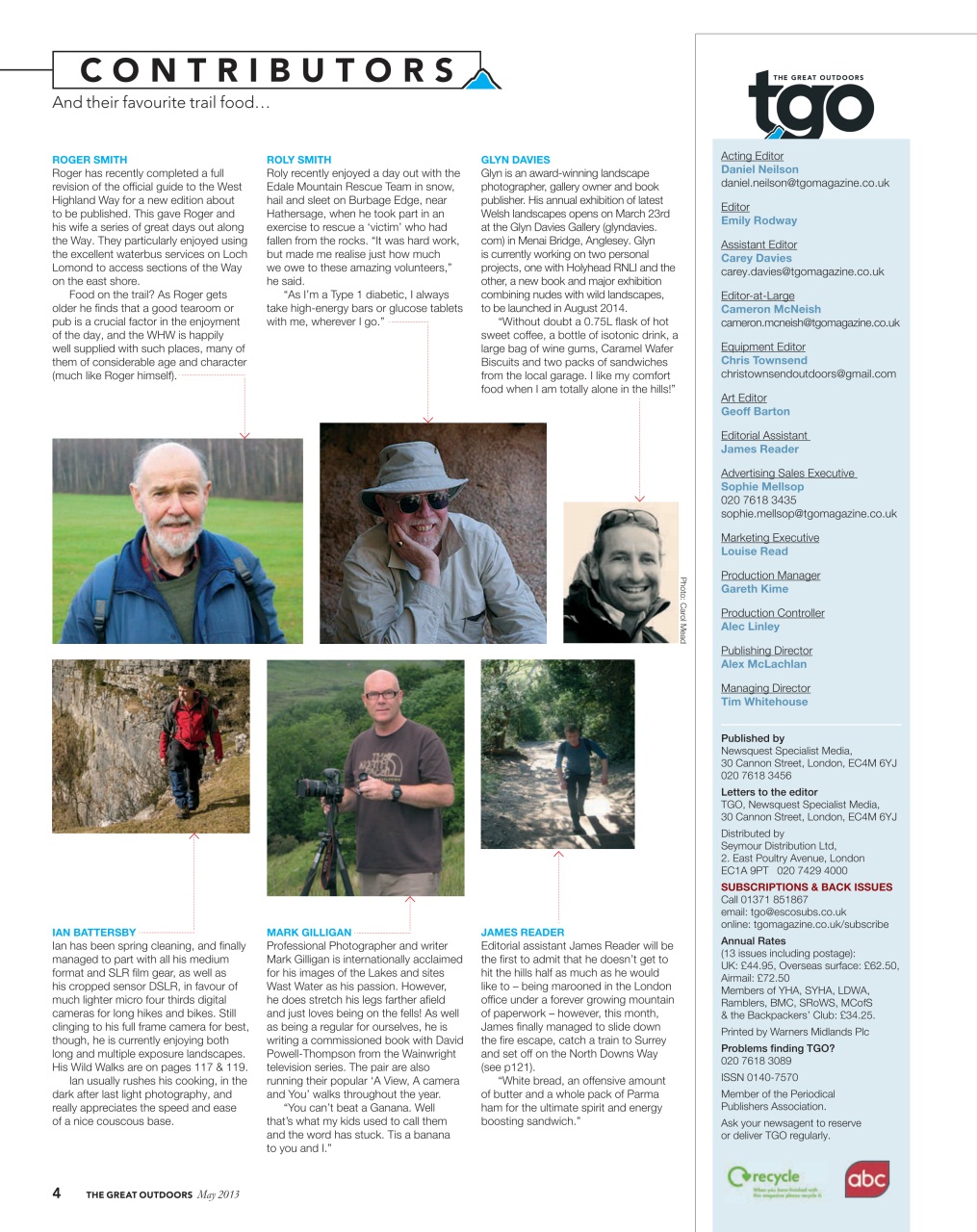 TGO - The Great Outdoors Magazine Preview Pages