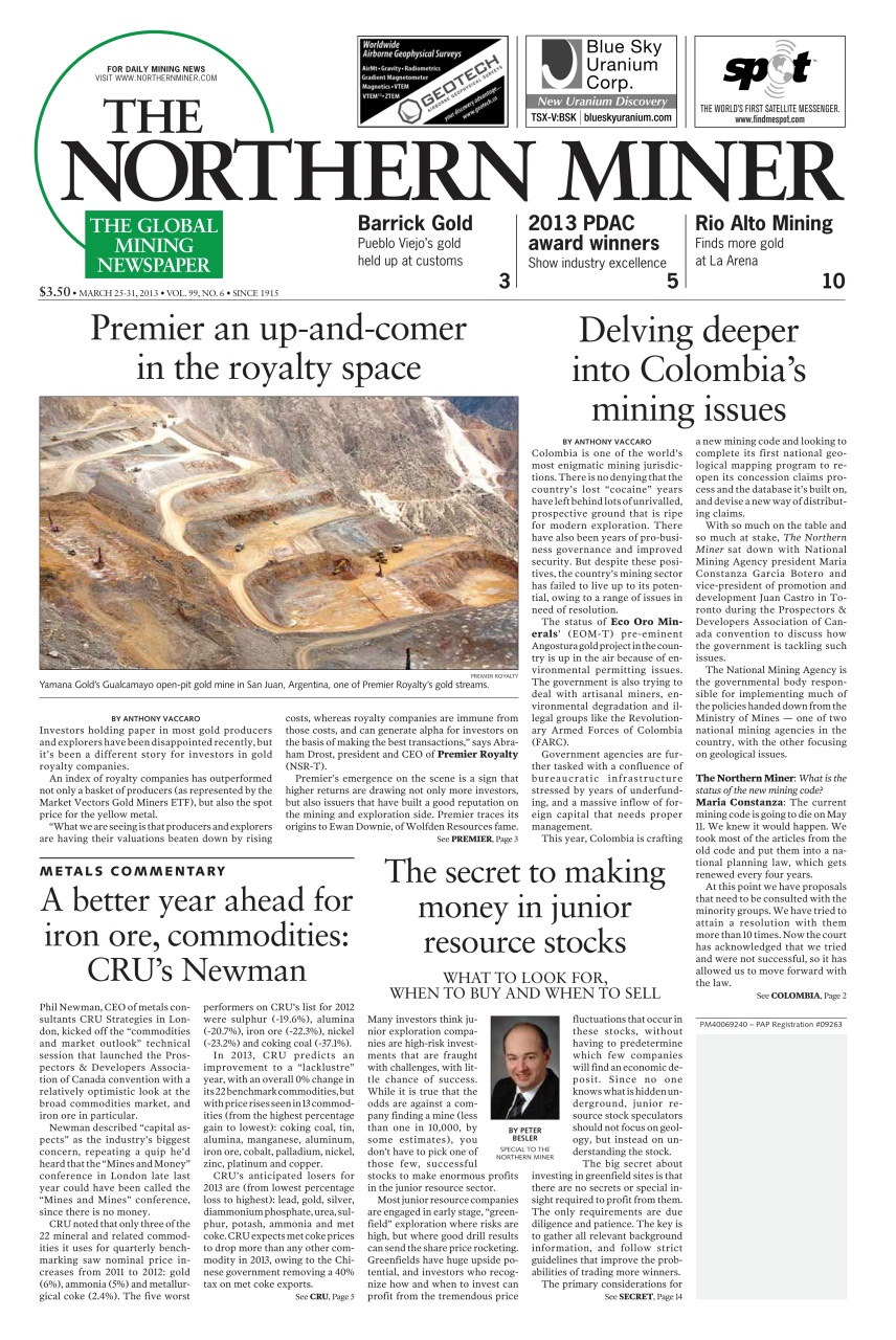 The Northern Miner Preview Pages
