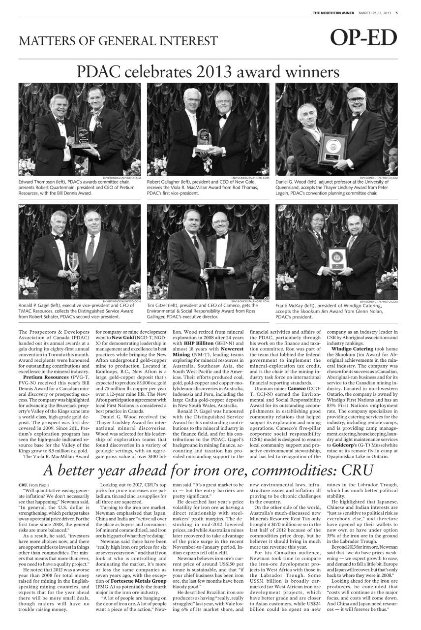 The Northern Miner Preview Pages