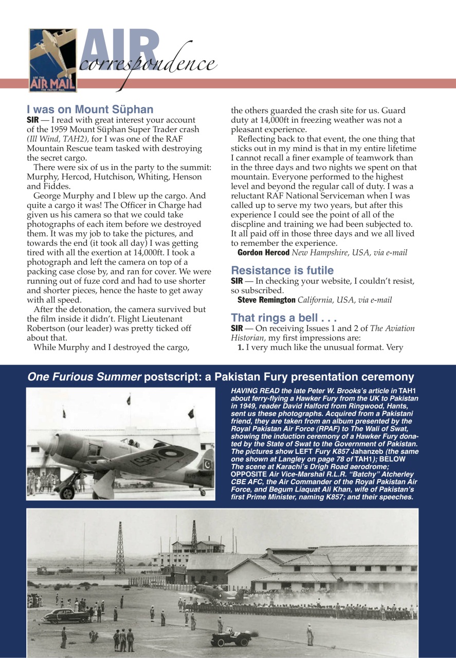 The Aviation Historian Magazine Preview Pages