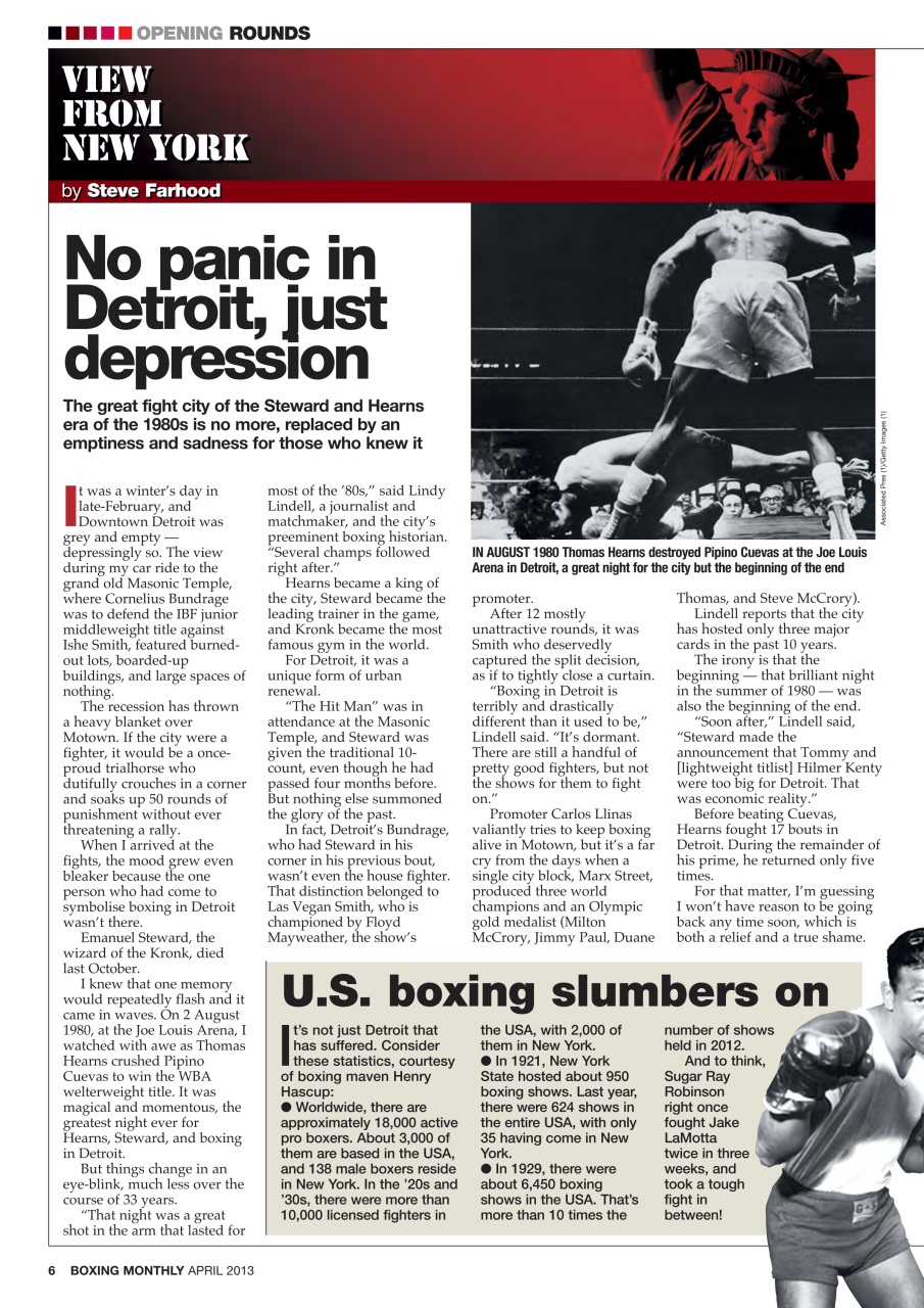 Boxing Monthly Preview Pages