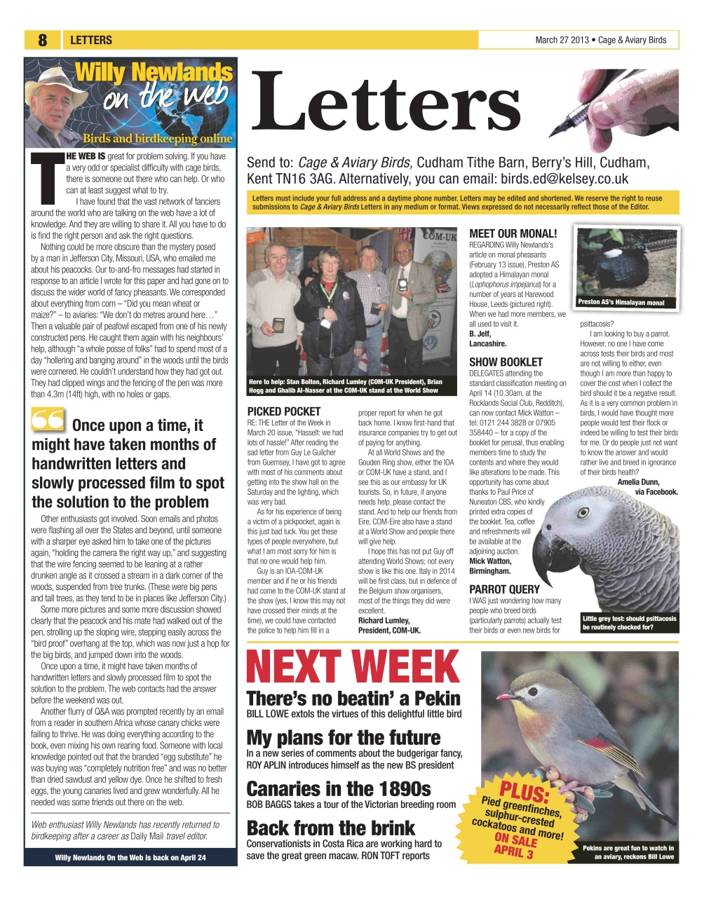 Cage & Aviary Birds Preview Pages