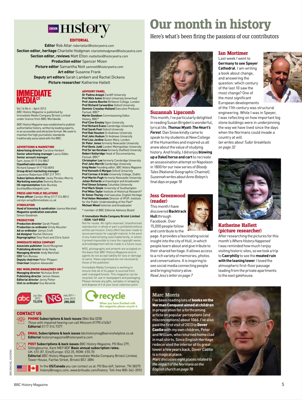 BBC History Magazine Preview Pages