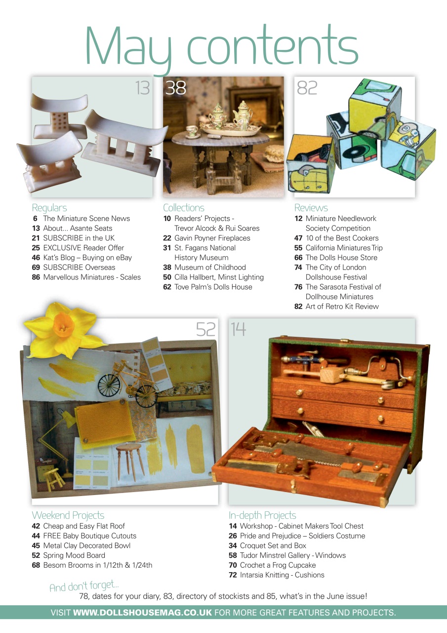 Dolls House and Miniature Scene Preview Pages