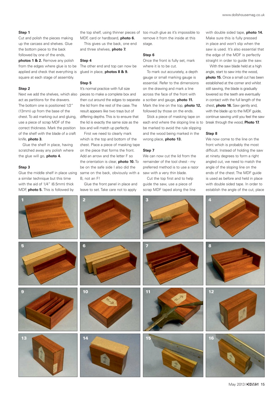 Dolls House and Miniature Scene Preview Pages