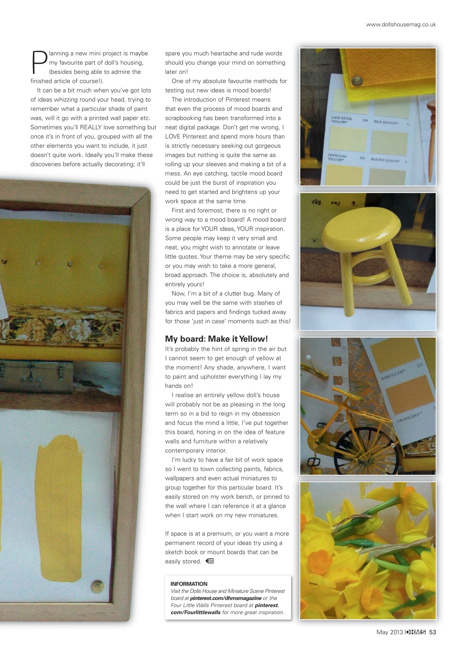 Dolls House and Miniature Scene Preview Pages