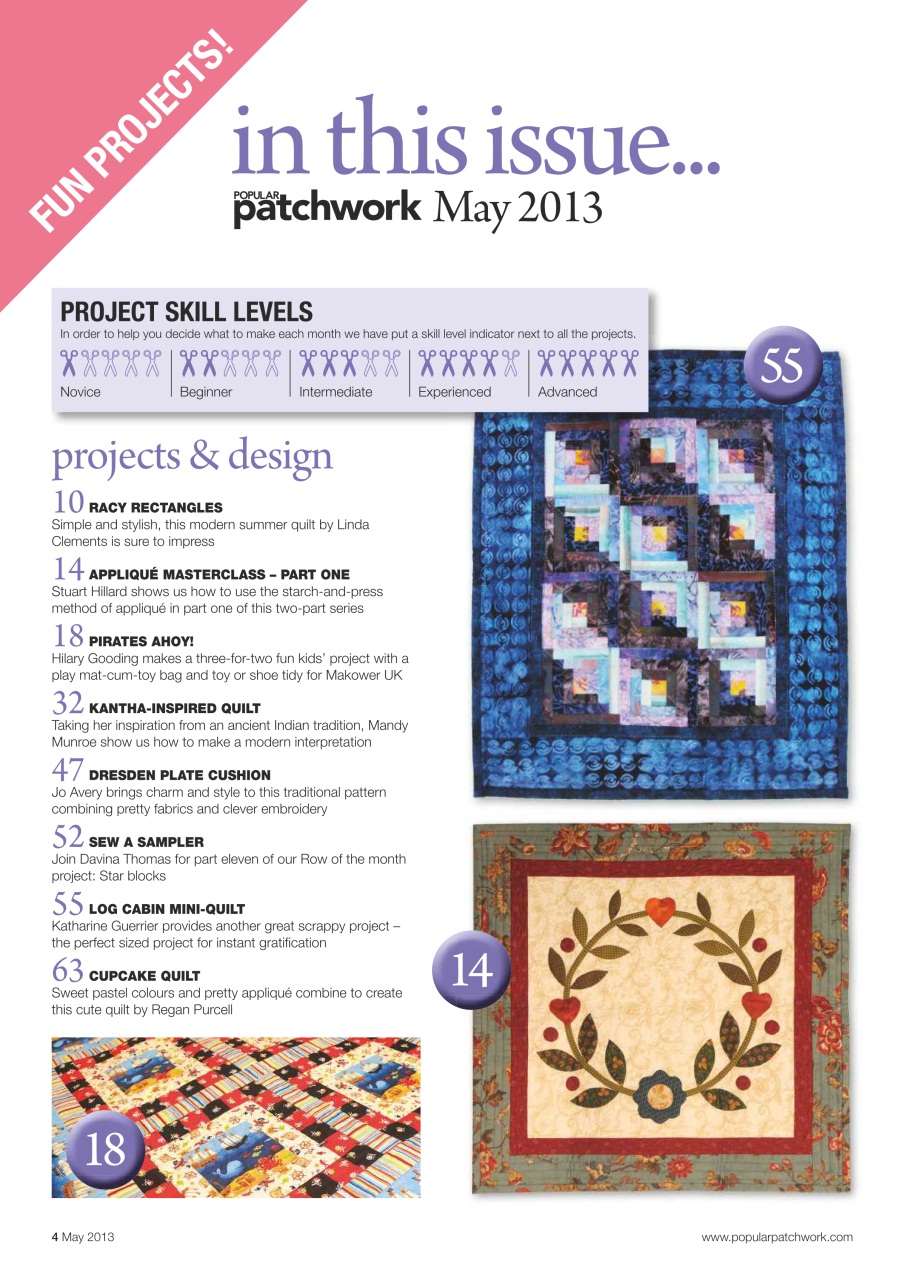 Popular Patchwork Magazine Preview Pages