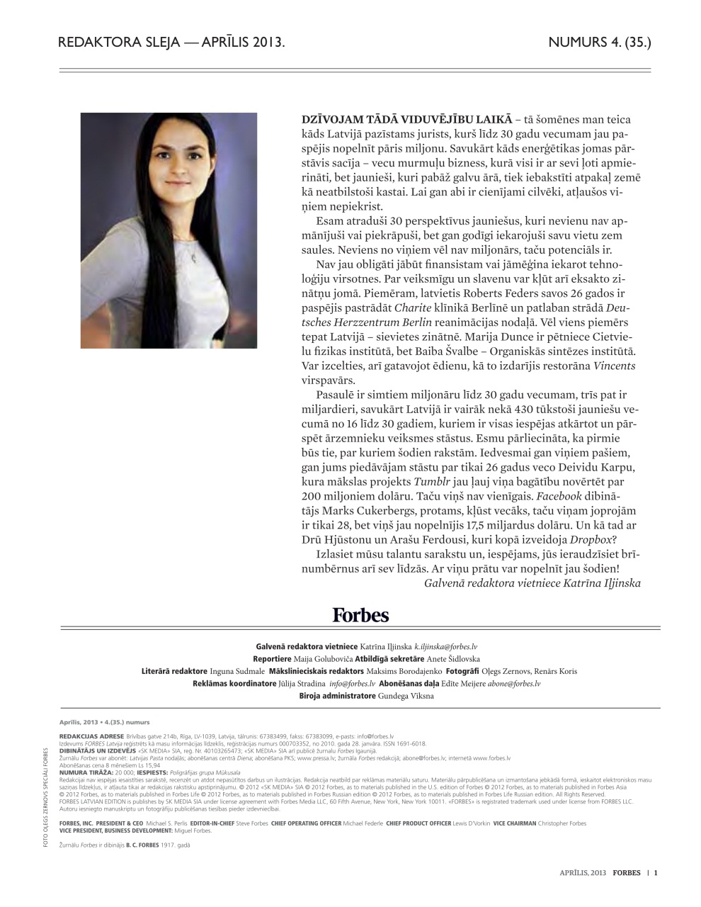 Forbes Latvia Preview Pages