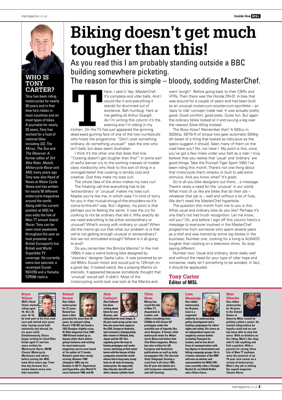 Motorcycle Sport & Leisure Preview Pages