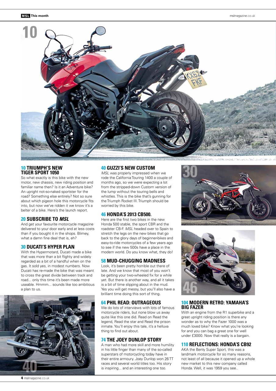 Motorcycle Sport & Leisure Preview Pages