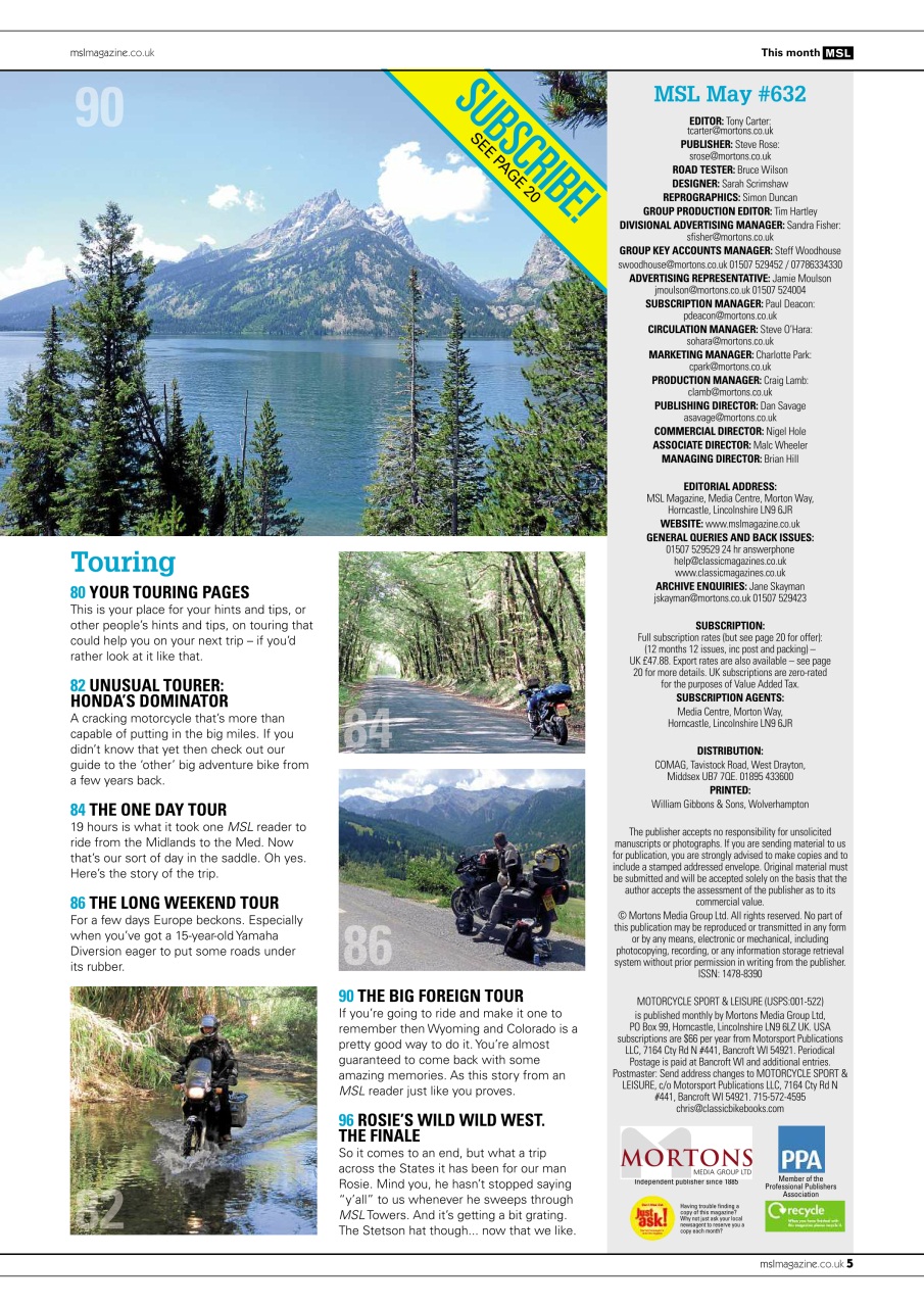 Motorcycle Sport & Leisure Preview Pages