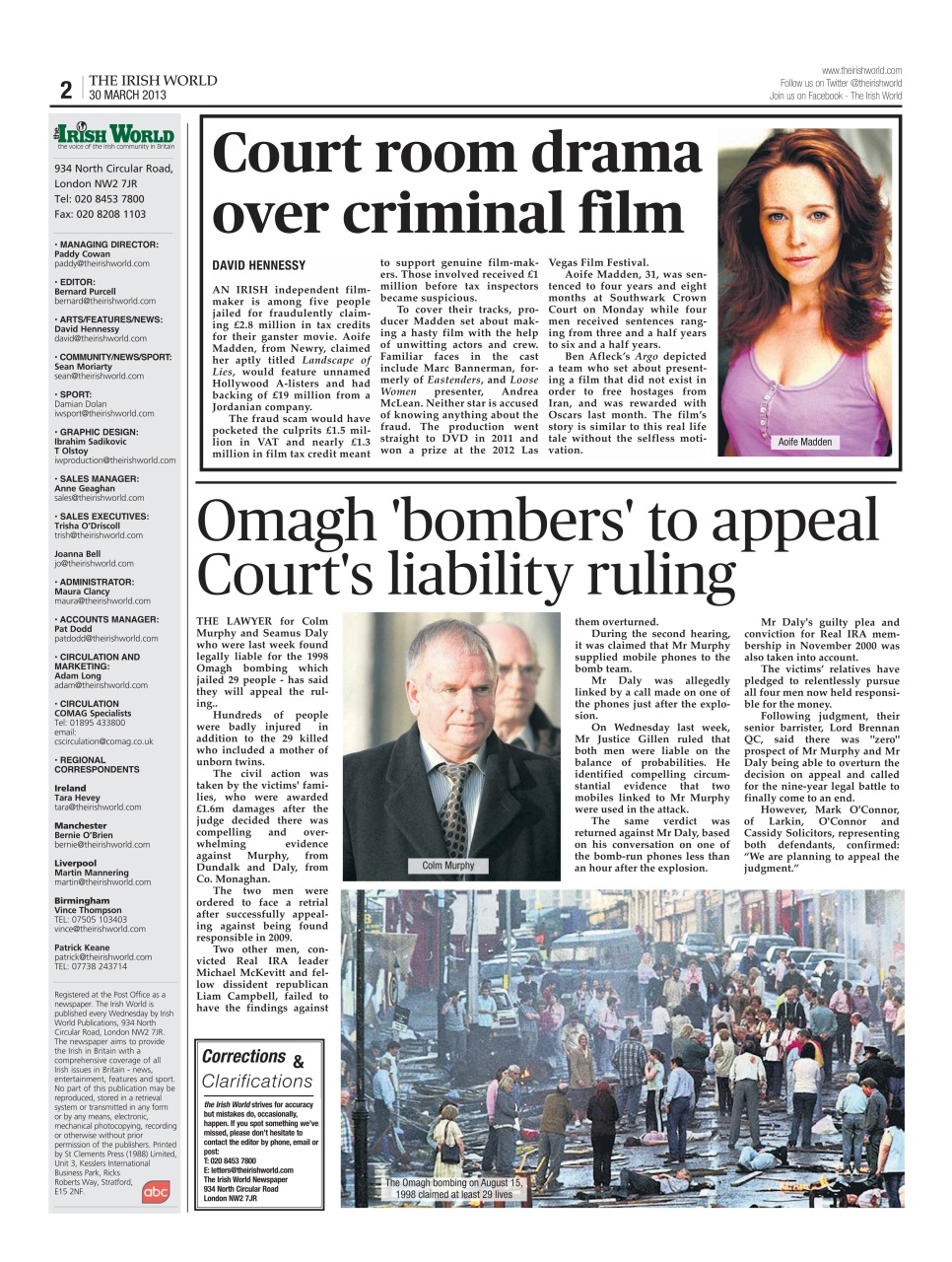 Irish World Preview Pages