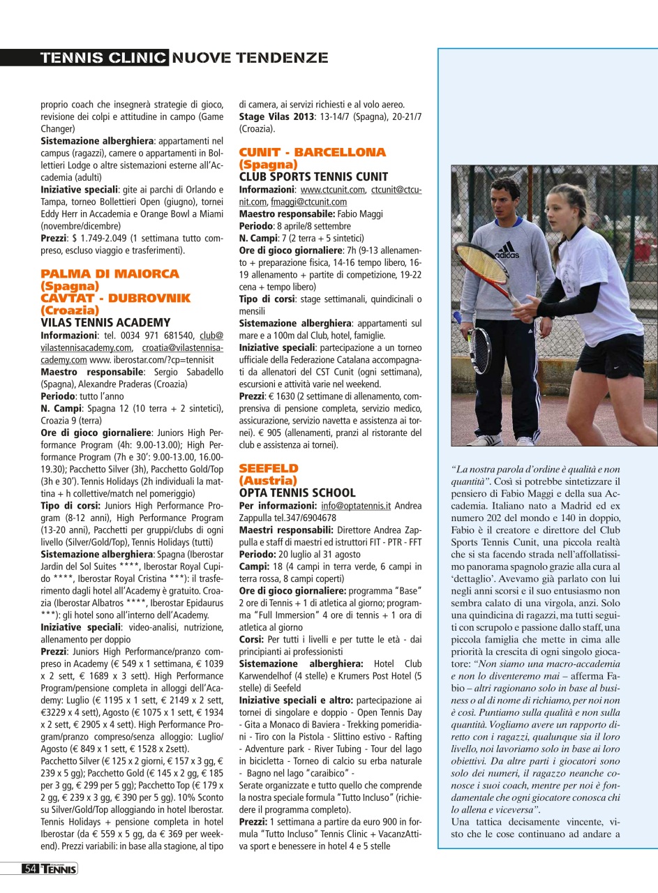 Il Tennis Italiano Preview Pages