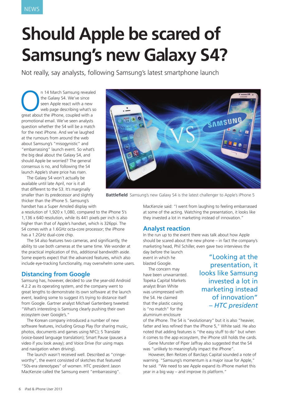 iPad and iPhone User Preview Pages