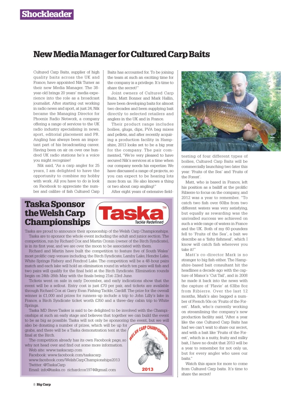 Big Carp Magazine Preview Pages