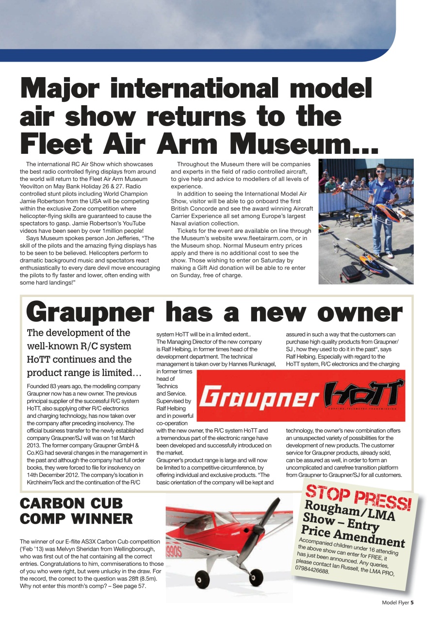 Radio Control Model Flyer Preview Pages