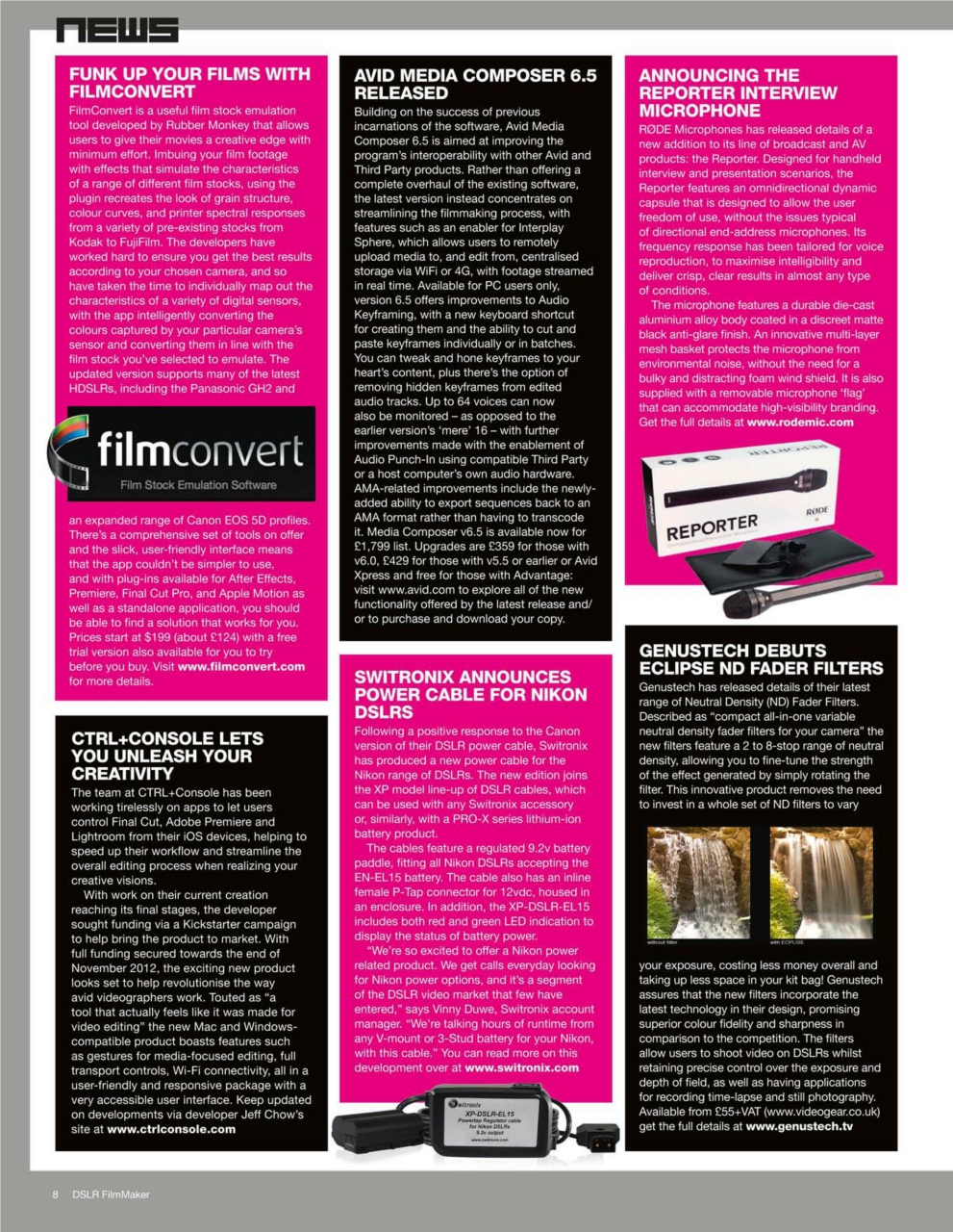 Digital FilmMaker Preview Pages