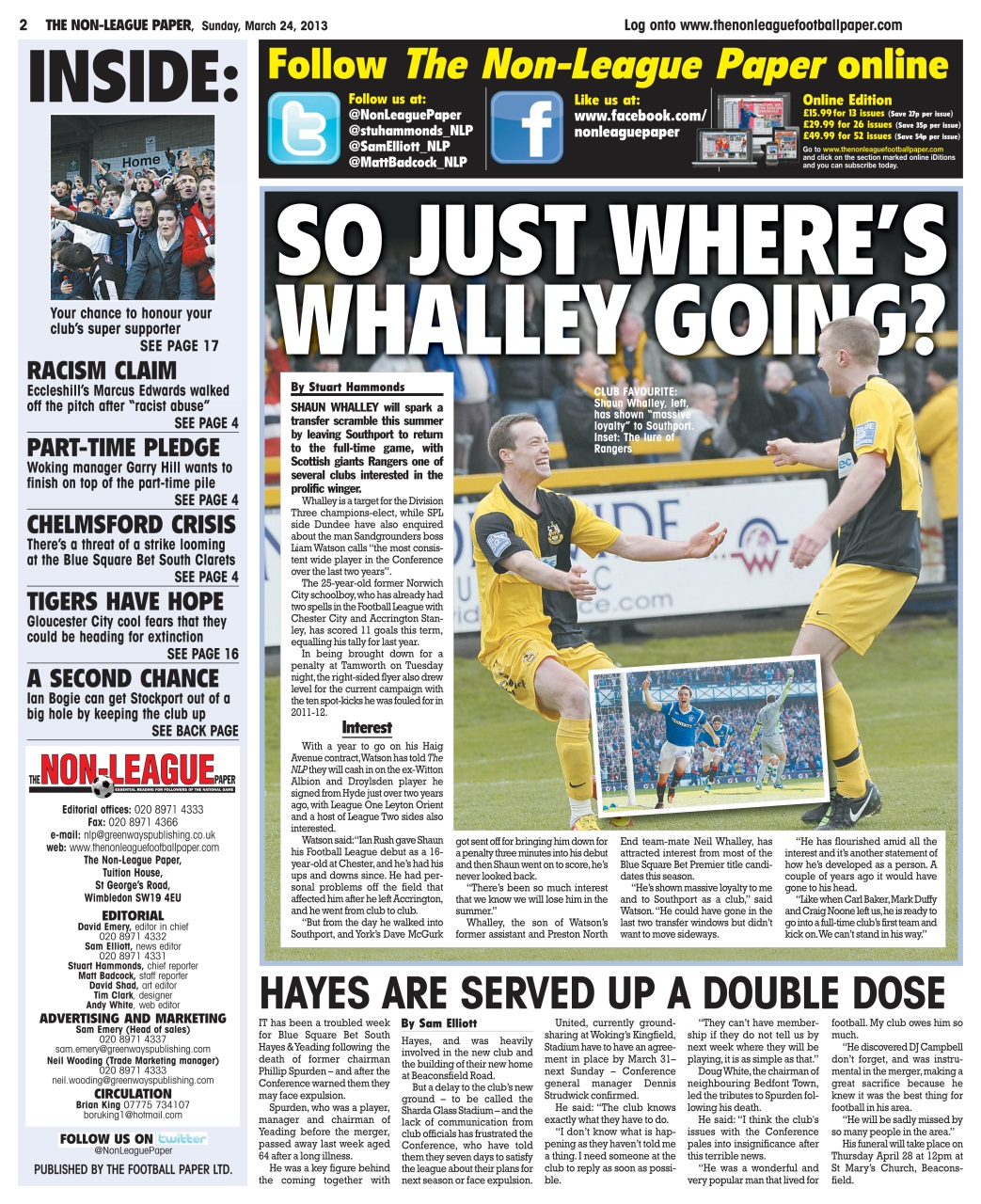 The Non-League Football Paper Preview Pages