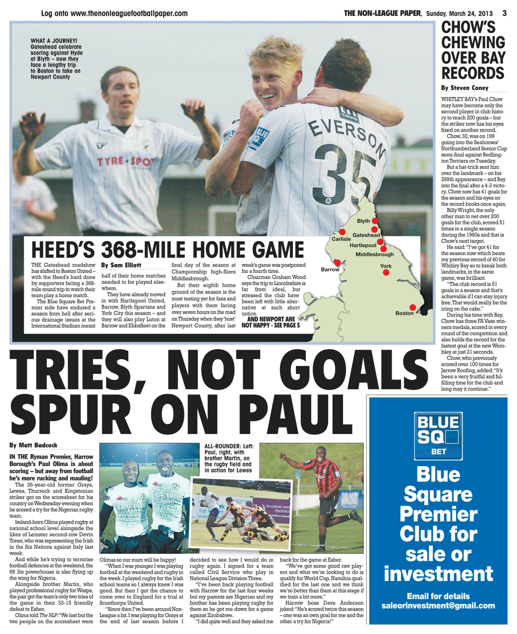 The Non-League Football Paper Preview Pages